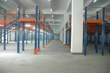 واحد/two floor صنع وفقا لطلب الزّبون heavy-duty منصّة نقّالة منصب جريدة مسنّنة لسوقيّ مستودع اللون الأزرق وبرتقال