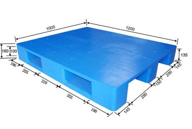 1200 x 1000mm البلاستيك البليت مستودع المعدات مع تحميل ديناميكية، 2000kg